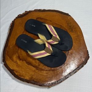 J.Crew Ribbon Flip Flops Sandals  (sz 10)